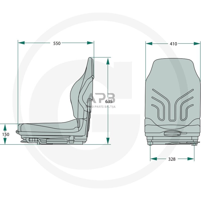 GRAMMER sėdynė MSG20, 2401293152 1