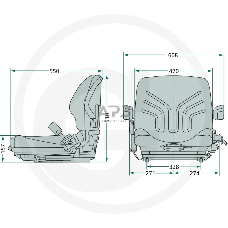 GRAMMER sėdynės MSG 20 Standard 240134015 1