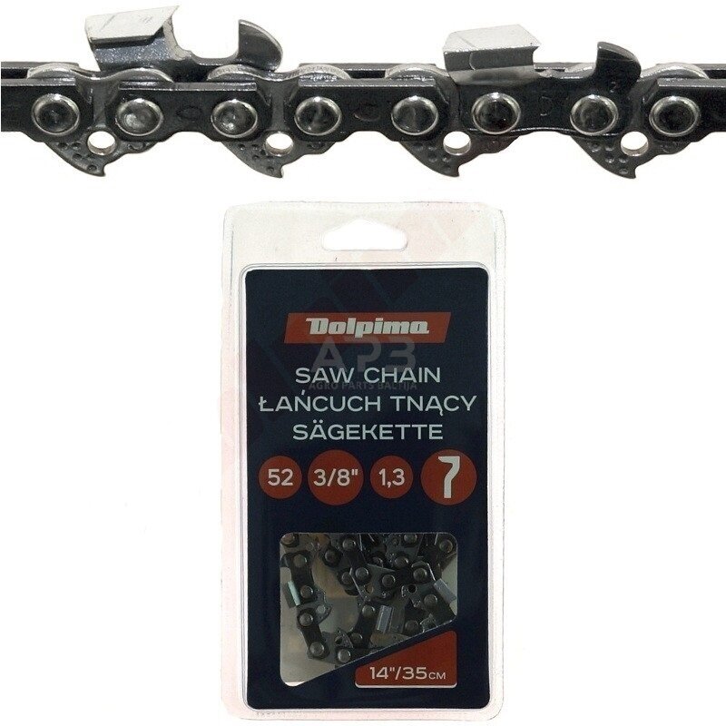 Grandinė pjūklui 3/8", 1,3 mm, 52 nareliai SQ BOX Grandinė pjūklui 3/8", 1,3 mm, 52 nareliai SQ BOX