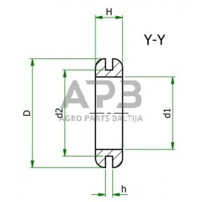 Guminė korpusinė įvorė 14.2 x 6.4 GR11178