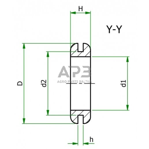 Guminė korpusinė įvorė 14.2 x 6.4 GR11178 1 Guminė korpusinė įvorė 14.2 x 6.4 GR11178 1