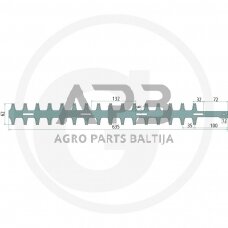 Gyvatvorės žirklių peilis Alpina TS 24, 077-106, 077106 635,00 mm