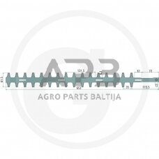 Gyvatvorės žirklių peilis Alpina TS 24, 3873-11730, 387311730 653,00 mm