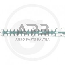 Gyvatvorės žirklių peilis Kawasaki KHD 600 A, 077-106, 077106 635,00 mm
