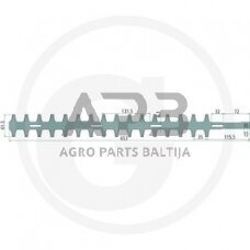 Gyvatvorės žirklių peilis Makita HT 2256, 3873-11730, 387311730 653,00 mm