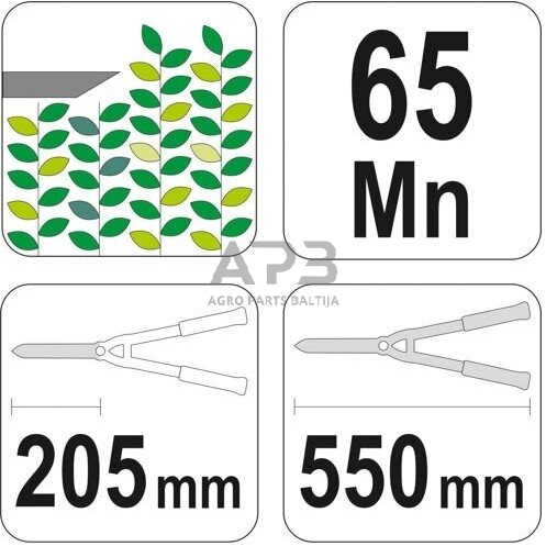 Gyvatvorių žirklės 550mm 1 Gyvatvorių žirklės 550mm 1