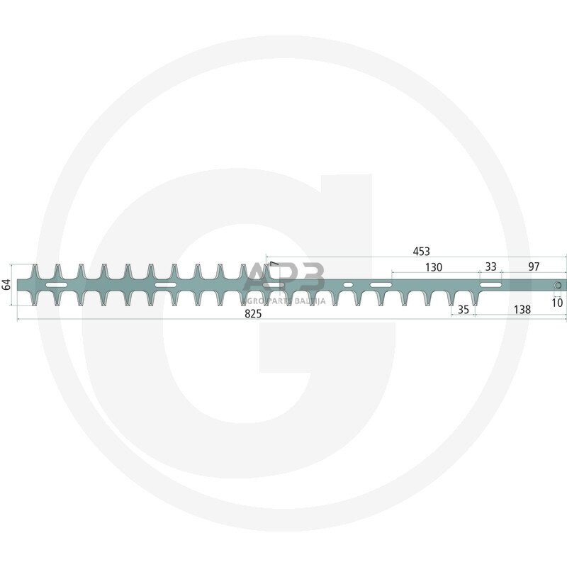 Gyvatvorės žirklių peilis Echo HC-30 EWS, 69701007362, 69701007361 825,00 mm Gyvatvorės žirklių peilis Echo HC-30 EWS, 69701007362, 69701007361 825,00 mm