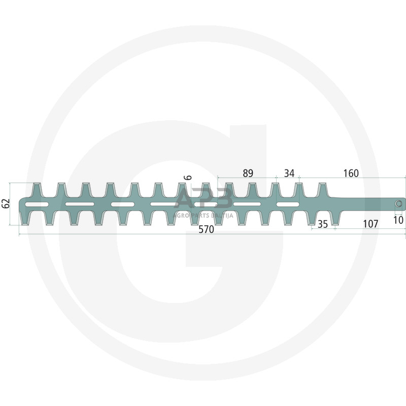 Gyvatvorės žirklių peilis Echo HCA-260, HCA-261, HCA-265 ES, HCA-2500, HCAS-235 ES, HCAA-2401 A, X411000350, X411000260 570,00 mm Gyvatvorės žirklių peilis Echo HCA-260, HCA-261, HCA-265 ES, HCA-2500, HCAS-235 ES, HCAA-2401 A, X411000350, X411000260 570,00 mm