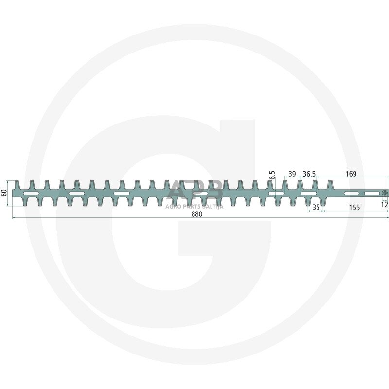 Gyvatvorės žirklių peilis Echo HCR-171 ES, X411000600 880,00 mm Gyvatvorės žirklių peilis Echo HCR-171 ES, X411000600 880,00 mm