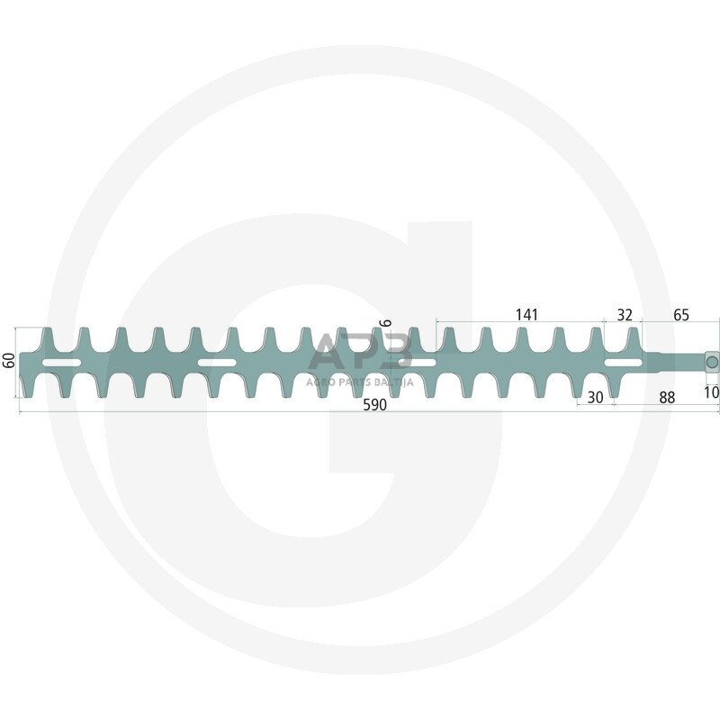 Gyvatvorės žirklių peilis Shindaiwa 22 DH, AH 230, AH 231, DH 220, X411000960, 18500-50100, 1850050100 590,00 mm Gyvatvorės žirklių peilis Shindaiwa 22 DH, AH 230, AH 231, DH 220, X411000960, 18500-50100, 1850050100 590,00 mm