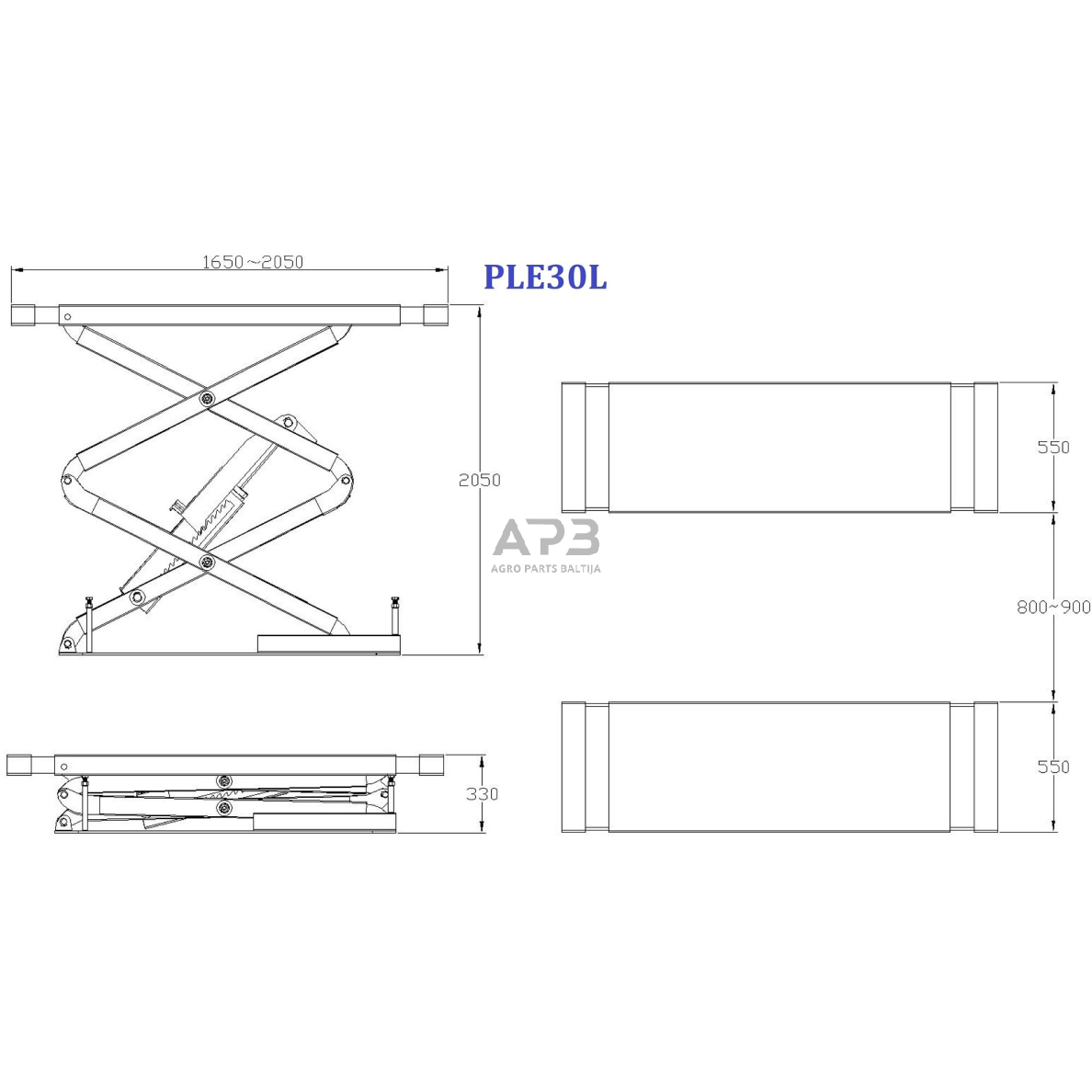 Hidraulinis keltuvas žirklinis 3t 380V 1 Hidraulinis keltuvas žirklinis 3t 380V 1
