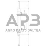 Hidraulinis cilindras ARZO0552150000 1 Hidraulinis cilindras ARZO0552150000 1