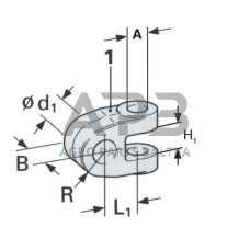 Hidraulinė galvutė 20mm 22,2mm TL20222465KR