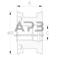 Hidraulinio cilindro stūmoklinė galva DS25 DS2906304VM