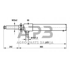 Hidraulinis cilindras 8008900