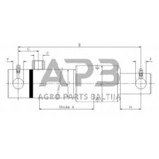 Vienpusis hidraulinis cilindras EPL40700ST