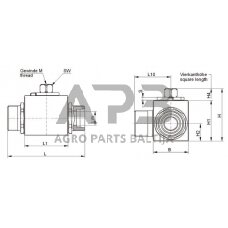 Hidraulinis kranas 3/2-L – M14x1,5, KH3KS08LGP