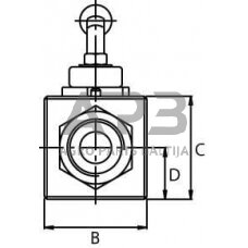 Hidraulinis kranas dvišakis 1 BSP, KHR16