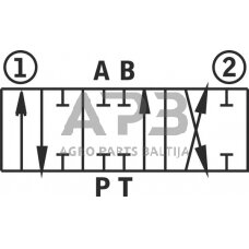 Hidraulinis skirstytuvas SD 11 – 3 sekcijų, 1-8 1-8 3-8, SD113002