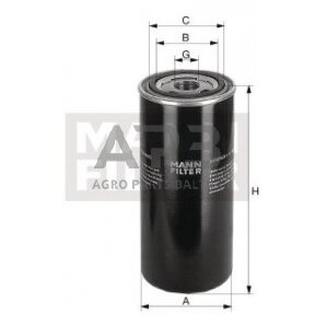 Hidraulikos filtras MANN-FILTER WD9505