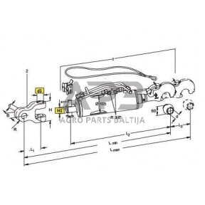 Hidraulinė centrinė traukė toplink Ø105 mm Walterscheid 1207876