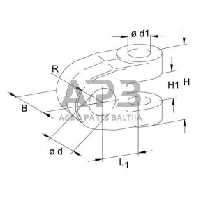 Hidraulinė galvutė 25.7x46.5mm 306404