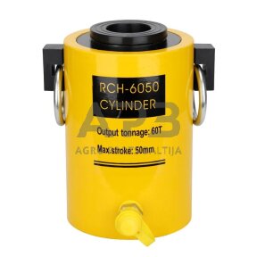 Hidraulinis cilindras 60t (50mm) su kiauryme