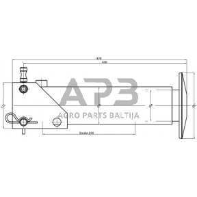 Hidraulinis cilindras kėlimo su greito atleidimo jungtimi SP65250CS