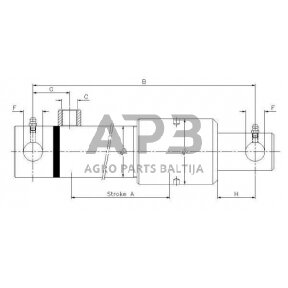 Vienpusis hidraulinis cilindras EPL20200ST