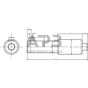 Vienpusis hidraulinis cilindras EPL30200C