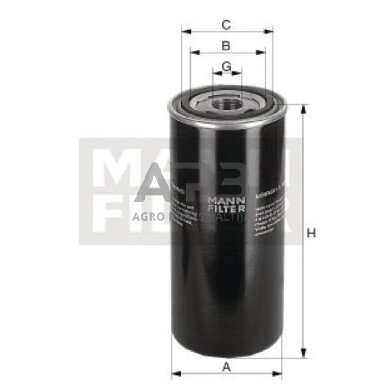 Hidraulikos filtras MANN-FILTER WD1374