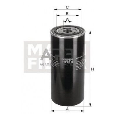Hidraulikos filtras MANN-FILTER WD11003 1 Hidraulikos filtras MANN-FILTER WD11003 1
