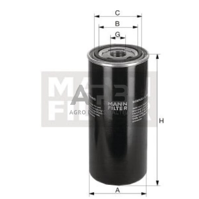 Hidraulikos filtras MANN-FILTER WH724 1 Hidraulikos filtras MANN-FILTER WH724 1