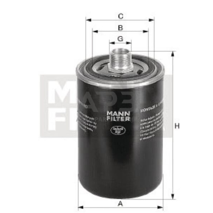 Hidraulikos filtras MANN-FILTER WD96219 1 Hidraulikos filtras MANN-FILTER WD96219 1