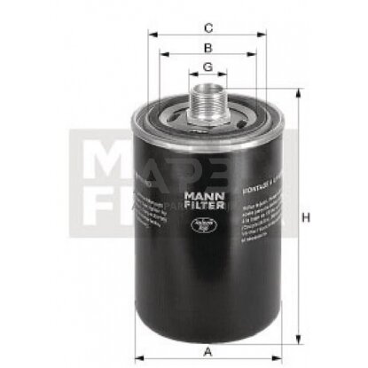 Hidraulikos filtras MANN-FILTER WD9629 1 Hidraulikos filtras MANN-FILTER WD9629 1