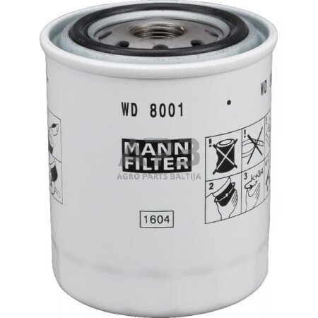 Hidraulikos filtras MANN-FILTER WD8001 Hidraulikos filtras MANN-FILTER WD8001