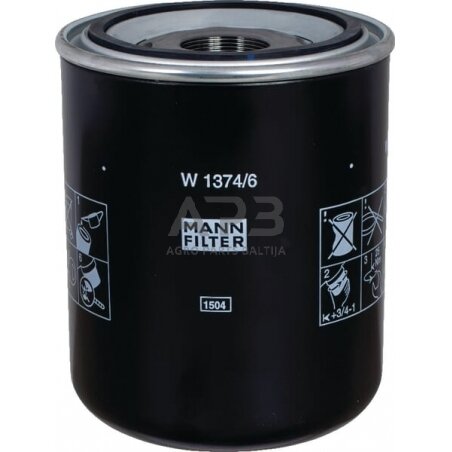 Hidraulikos filtras MANN-FILTER W13746 Hidraulikos filtras MANN-FILTER W13746