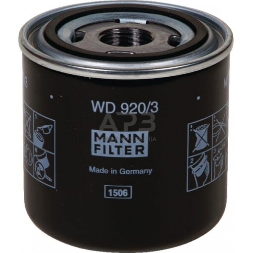Hidraulikos filtras MANN-FILTER WD9203 Hidraulikos filtras MANN-FILTER WD9203