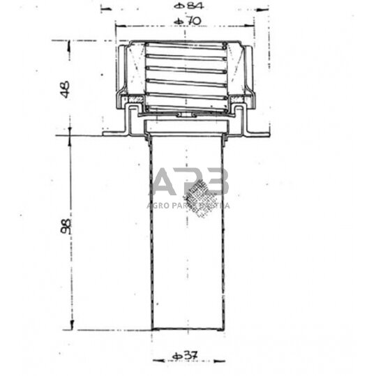 Hidraulinio bako dangtelis Donaldson P171851 1 Hidraulinio bako dangtelis Donaldson P171851 1
