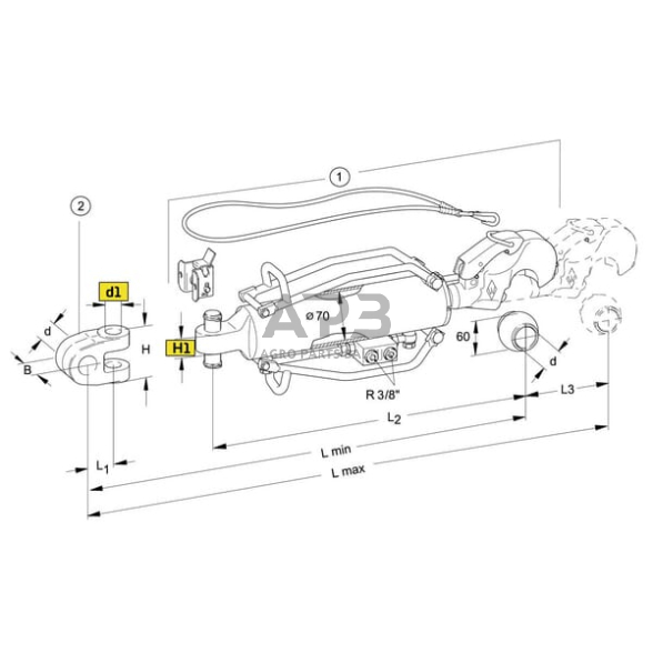 Hidraulinė centrinė traukė toplink CBM 3PHGCB1VS 1 Hidraulinė centrinė traukė toplink CBM 3PHGCB1VS 1