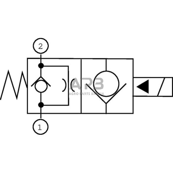 Hidraulinės sistemos vožtuvas 2/2 CP501-2-B-0-NO, CP5012B0NO 4