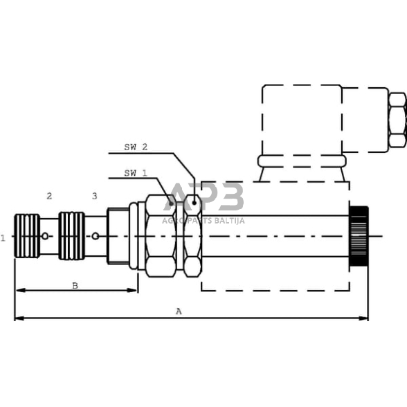 Hidraulinės sistemos vožtuvas 3/2 EL10C/10NB, EL10C10NB 1 Hidraulinės sistemos vožtuvas 3/2 EL10C/10NB, EL10C10NB 1
