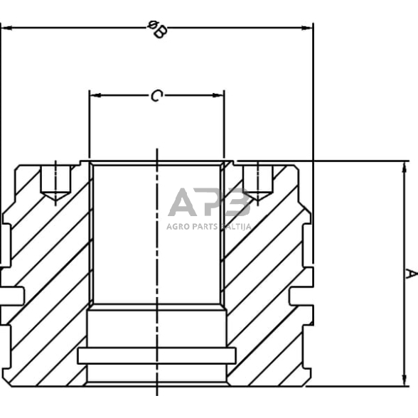 Hidraulinio cilindro stūmoklinė galva DS32 DS3907004 1 Hidraulinio cilindro stūmoklinė galva DS32 DS3907004 1