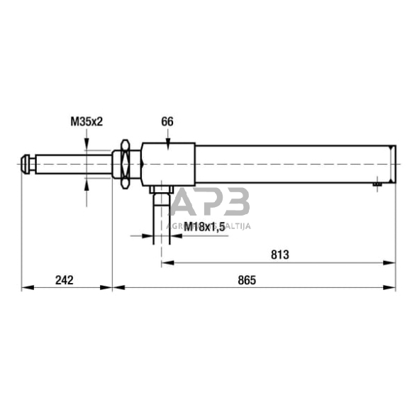 Hidraulinis cilindras 8008900 1 Hidraulinis cilindras 8008900 1