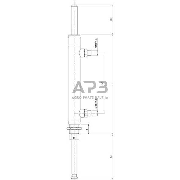 Hidraulinis cilindras ARZO0552200000 1 Hidraulinis cilindras ARZO0552200000 1