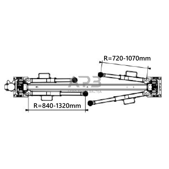 Hidraulinis keltuvas 4t (aut.f) (sinch.v.) H3833mm 380V 2