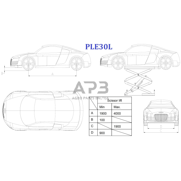 Hidraulinis keltuvas žirklinis 3t 380V 2 Hidraulinis keltuvas žirklinis 3t 380V 2