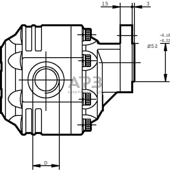 Hidraulinis siurblys Casappa FP3082D 3 Hidraulinis siurblys Casappa FP3082D 3