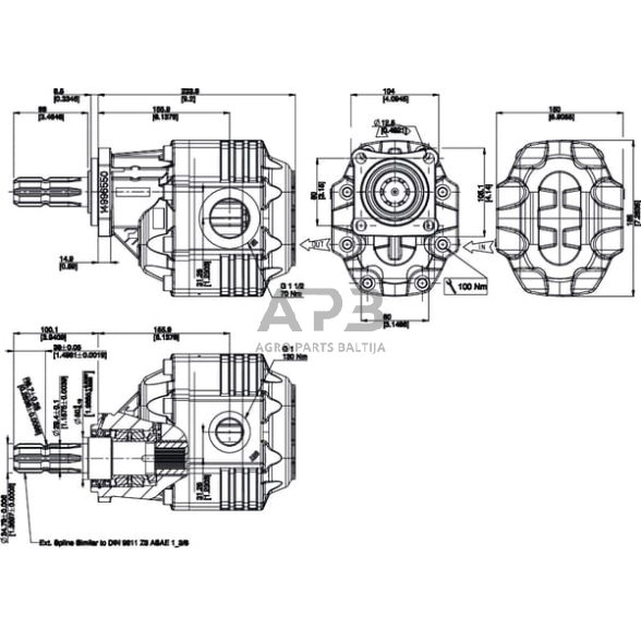 Hidraulinis siurblys Casappa FP40151S076Z0 3 Hidraulinis siurblys Casappa FP40151S076Z0 3
