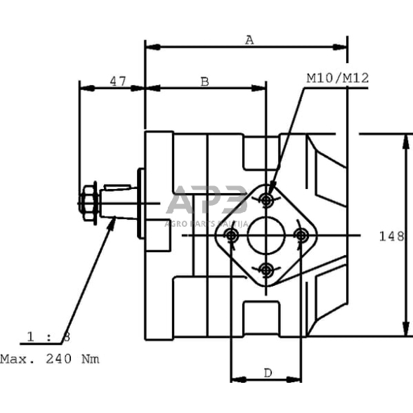 Hidraulinis siurblys Casappa KP3027S083E3 1 Hidraulinis siurblys Casappa KP3027S083E3 1
